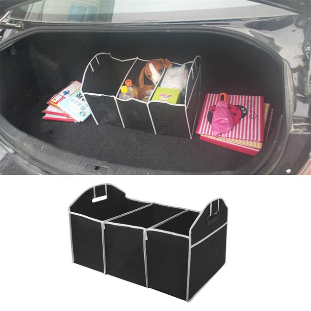 Car Folding Collapsible Trunk Organizer - Indigo-Temple