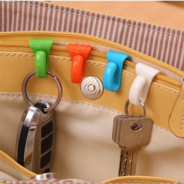 BAG INNER HOOK  KEY CLIPS (6 pcs) - Indigo-Temple