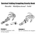 Outdoor Survival Grappling Gravity Claw - Indigo-Temple