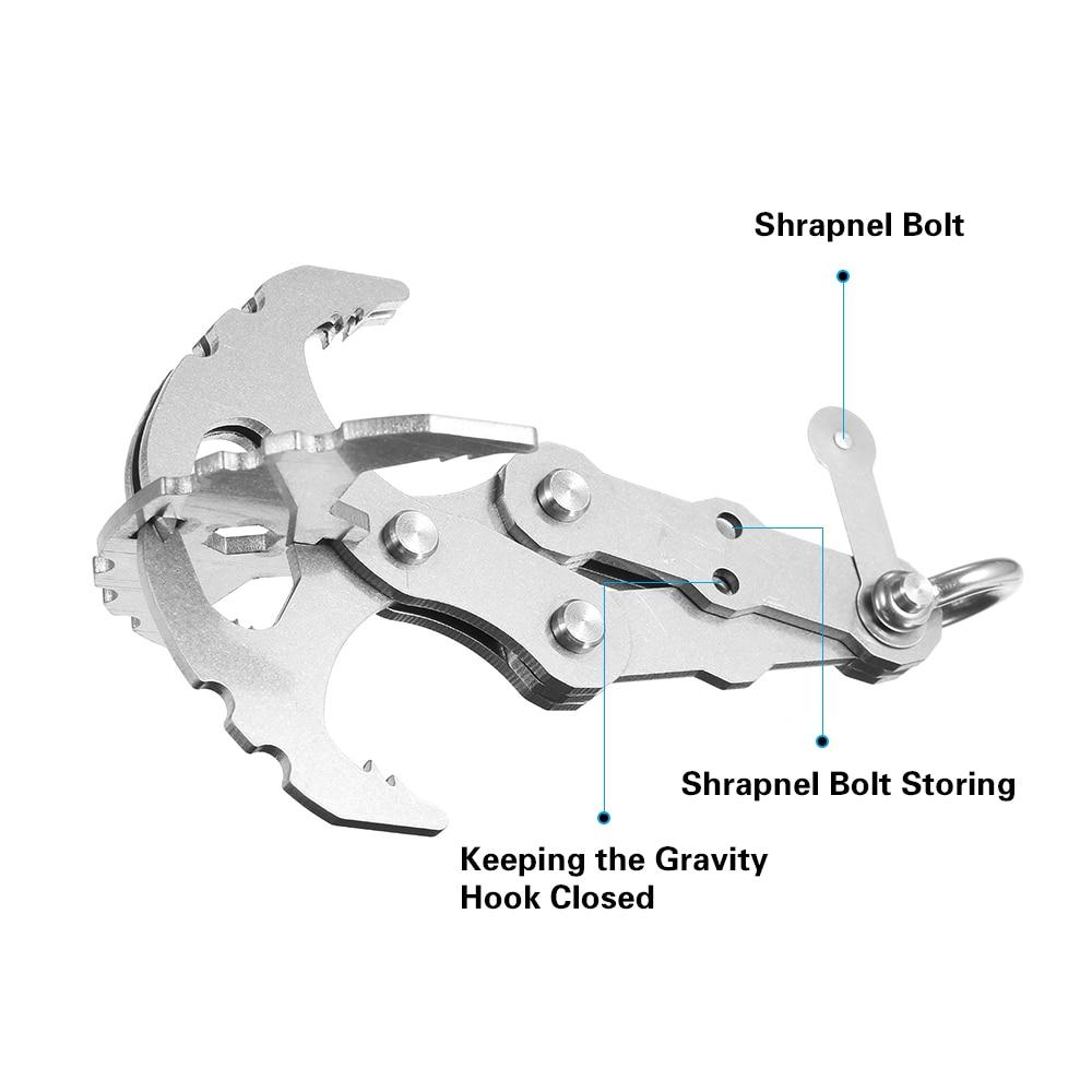 Outdoor Survival Grappling Gravity Claw - Indigo-Temple