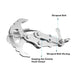 Outdoor Survival Grappling Gravity Claw - Indigo-Temple