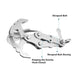 Outdoor Survival Grappling Gravity Claw - Indigo-Temple