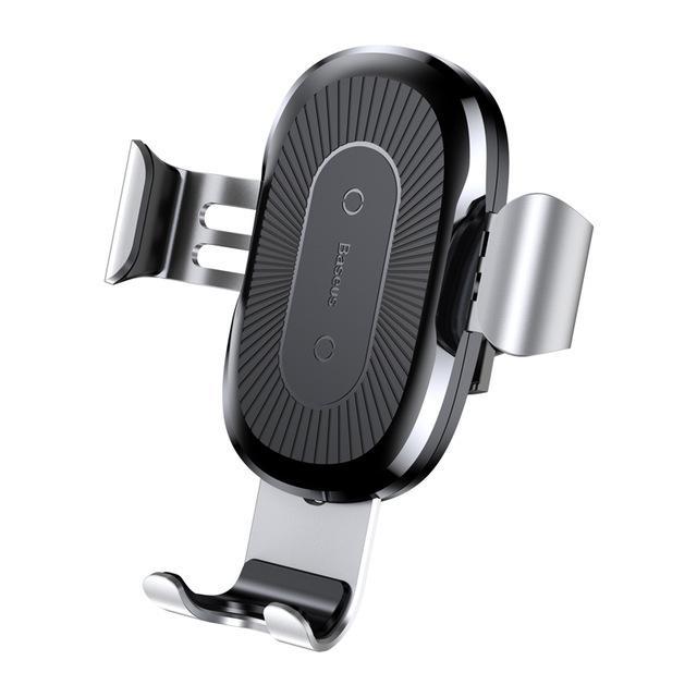 Baseus™ 2-in-1 Wireless QI Charger & Auto-locking Gravity-Mount - Indigo-Temple