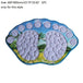 3-pc Anti-Slip Decorative Bathroom Mat Set - Indigo-Temple