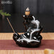 Mini Ceramic Waterfall Backflow Incense Burners - Indigo-Temple