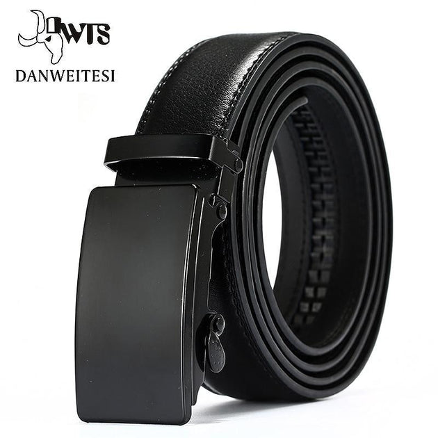 Smart Automatic Genuine Leather Belts For Men - Indigo-Temple
