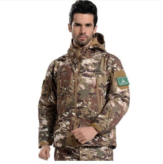 TACTICAL SHARKSKIN SOFT SHELL WATERPROOF JACKET (free shipping) - Indigo-Temple