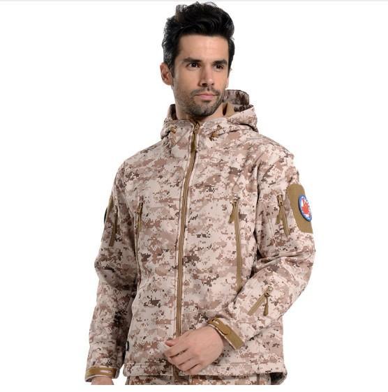 TACTICAL SHARKSKIN SOFT SHELL WATERPROOF JACKET (free shipping) - Indigo-Temple