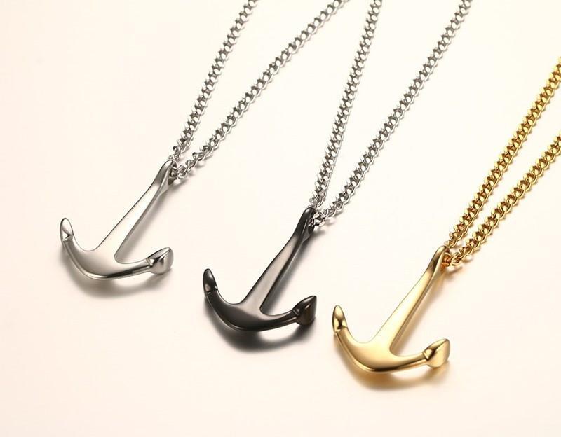 Barbados - Anchor Necklaces Pendants - Indigo-Temple