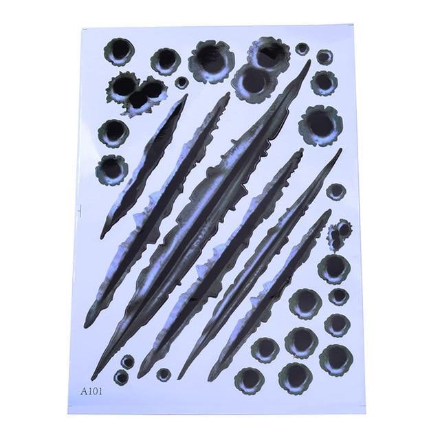 Realistic 3D Car Bullet Hole Stickers - Indigo-Temple