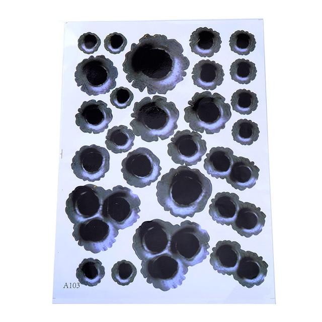 Realistic 3D Car Bullet Hole Stickers - Indigo-Temple