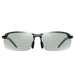 Semi-Rimless Photochromic (Auto-Tinting) Sunglasses - Indigo-Temple