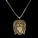 Pekingese dog necklace - Indigo-Temple