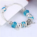 Women's Decorative Bead and Charm Bracelet - Indigo-Temple