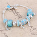 Women's Decorative Bead and Charm Bracelet - Indigo-Temple