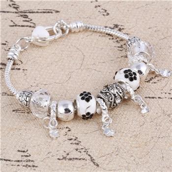 Women's Decorative Bead and Charm Bracelet - Indigo-Temple