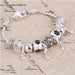Women's Decorative Bead and Charm Bracelet - Indigo-Temple