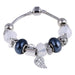 Women's Decorative Bead and Charm Bracelet - Indigo-Temple