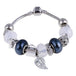 Women's Decorative Bead and Charm Bracelet - Indigo-Temple