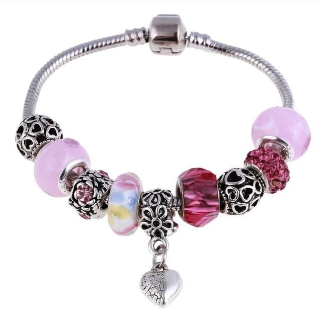 Women's Decorative Bead and Charm Bracelet - Indigo-Temple