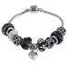 Women's Decorative Bead and Charm Bracelet - Indigo-Temple
