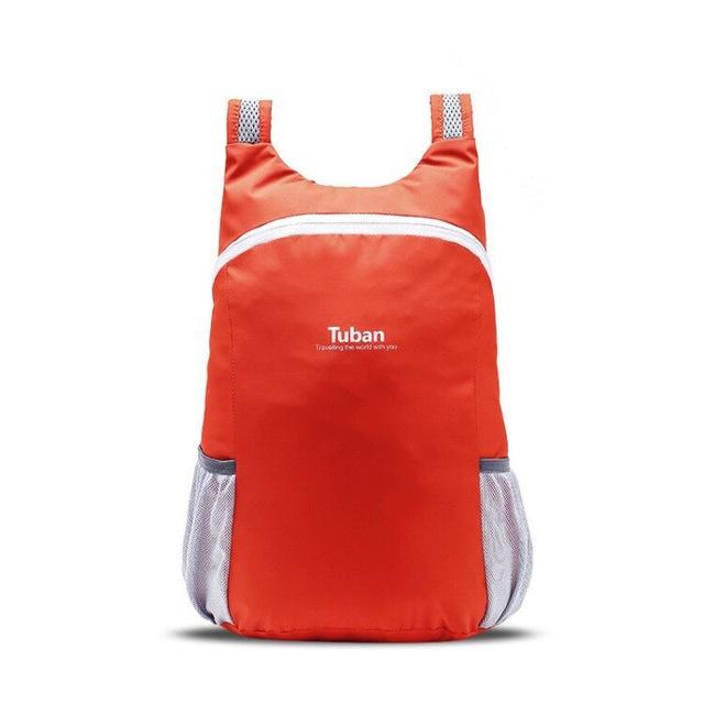 TUBAN Lightweight Waterproof Foldable Nylon Backpack - Indigo-Temple
