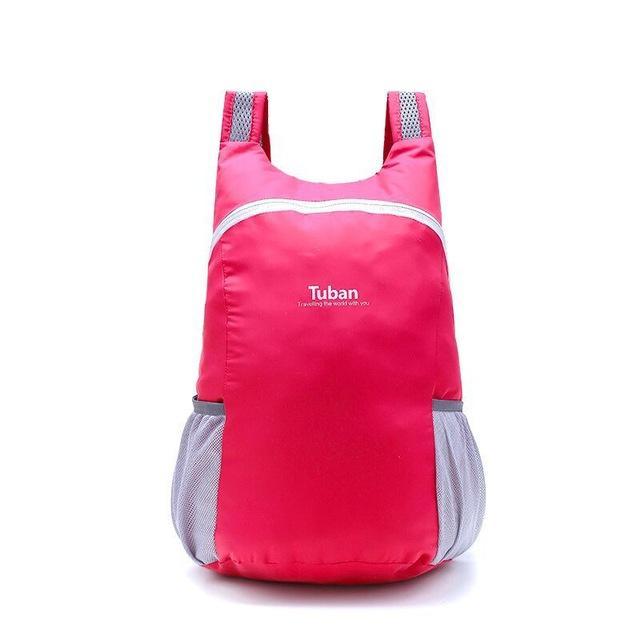 TUBAN Lightweight Waterproof Foldable Nylon Backpack - Indigo-Temple