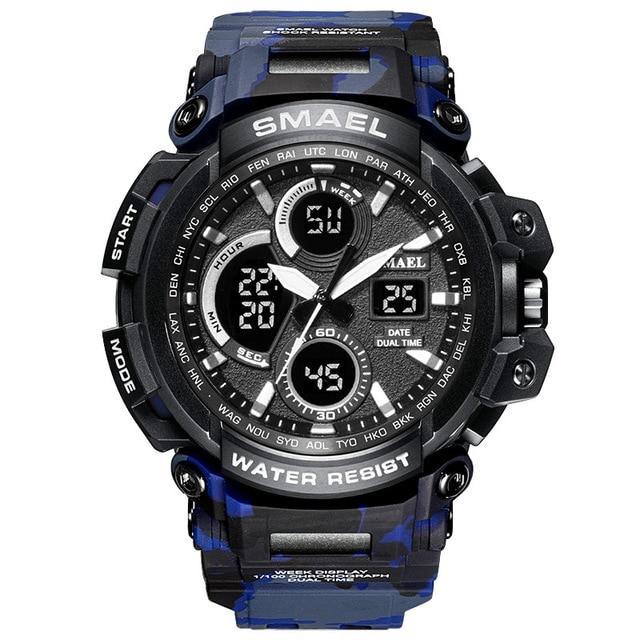 ZR - 670 SMAEL™ Lagoon Edition Waterproof & Shockproof Tactical Watches - Indigo-Temple