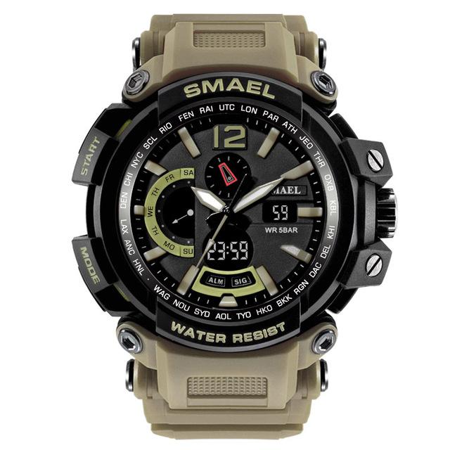 XI - 330 SMAEL™ Waterproof & Shockproof  Tactical Watch - Indigo-Temple