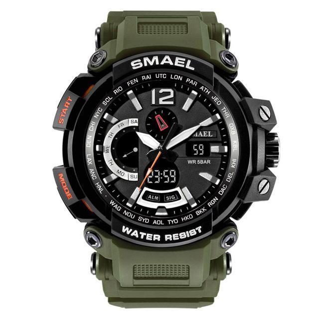 XI - 330 SMAEL™ Waterproof & Shockproof  Tactical Watch - Indigo-Temple
