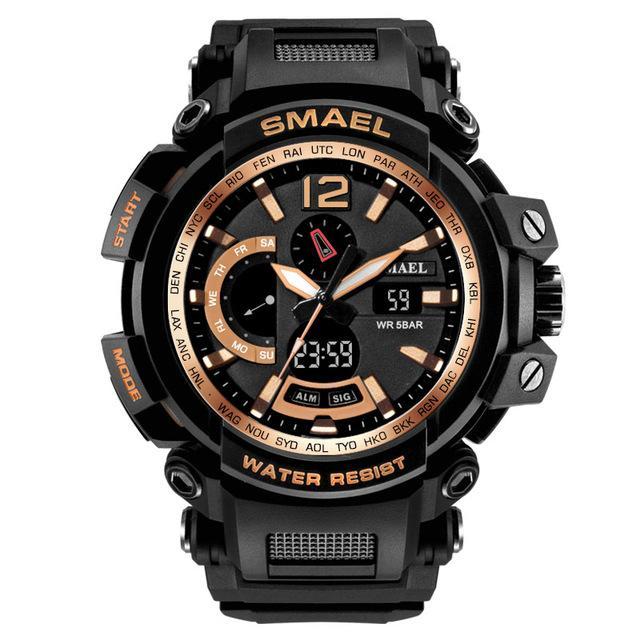XI - 330 SMAEL™ Waterproof & Shockproof  Tactical Watch - Indigo-Temple