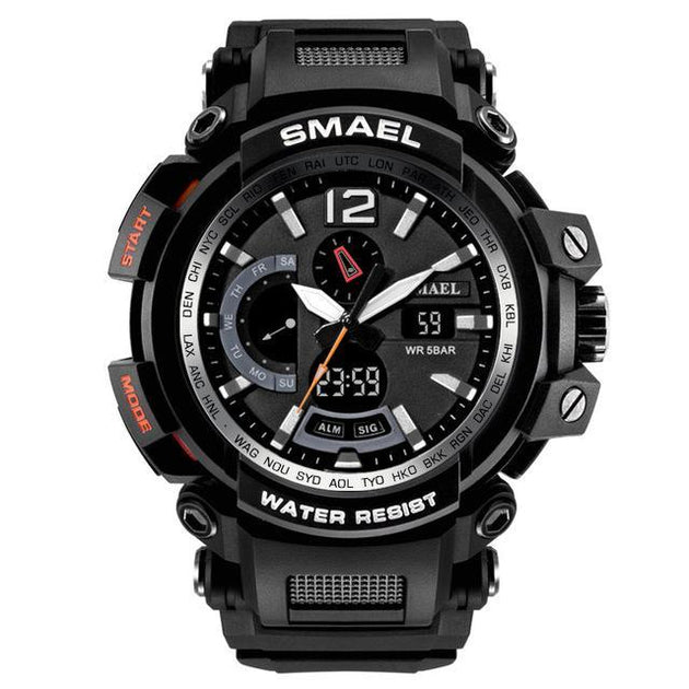 XI - 330 SMAEL™ Waterproof & Shockproof  Tactical Watch - Indigo-Temple