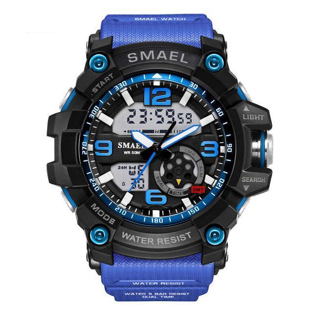 LAND GUARDIAN - SMAEL™ Waterproof & Shockproof Military watch - Indigo-Temple