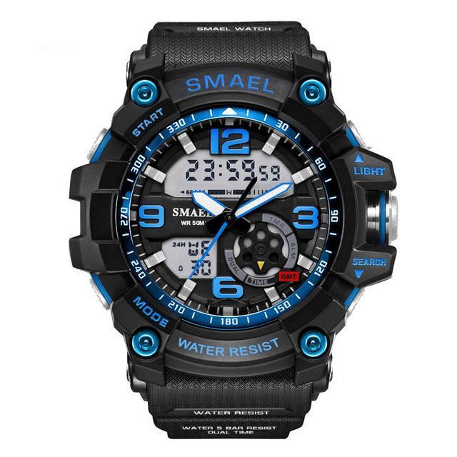 LAND GUARDIAN - SMAEL™ Waterproof & Shockproof Military watch - Indigo-Temple