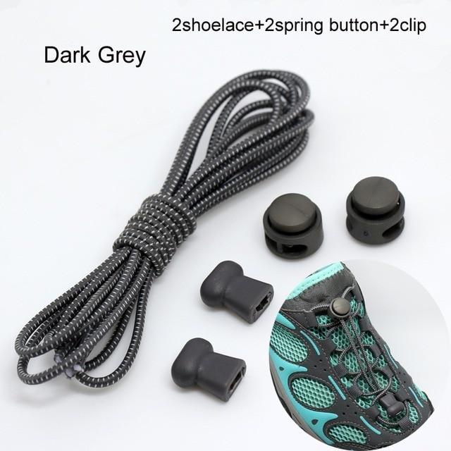 Elastic Locking Shoe Laces (2 sets) - Indigo-Temple