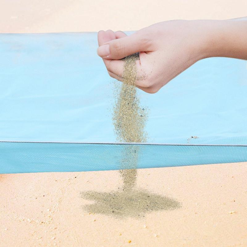 SAND-FREE Dual-Layer Beach Blanket - Indigo-Temple