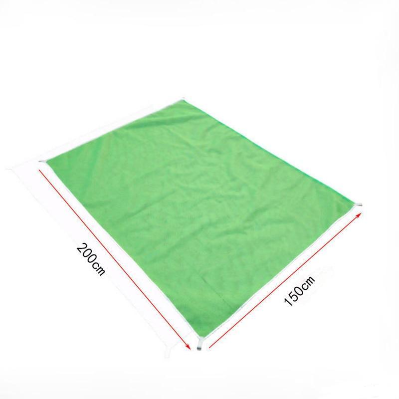 SAND-FREE Dual-Layer Beach Blanket - Indigo-Temple