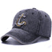 HATLANDER™ Vintage-Washed Nautical Unisex Cap - Indigo-Temple
