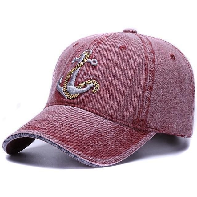 HATLANDER™ Vintage-Washed Nautical Unisex Cap - Indigo-Temple