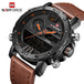 NAVIFORCE Saturn™ Tactical Water Resistant Analog & Digital Hand Watch - Indigo-Temple