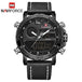 NAVIFORCE Saturn™ Tactical Water Resistant Analog & Digital Hand Watch - Indigo-Temple