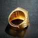 Punk Rock Eagle Gold Color Ring - Indigo-Temple