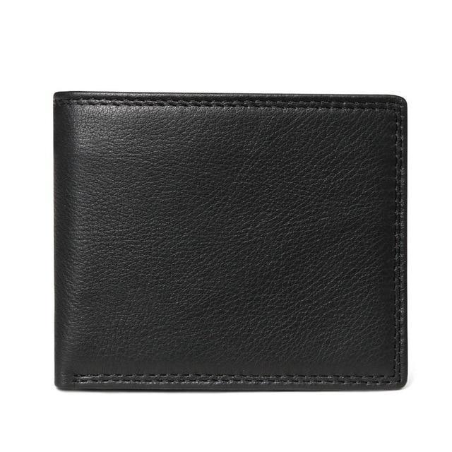 GENODERN™ Classic Bi-Fold Genuine Leather Wallet - Indigo-Temple