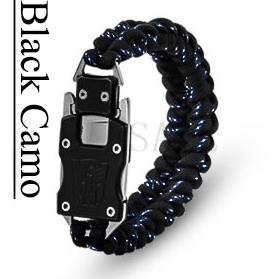 Paracord Survival knife  Bracelet - Indigo-Temple