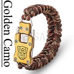 Paracord Survival knife  Bracelet - Indigo-Temple