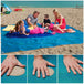 SAND-FREE Dual-Layer Beach Blanket - Indigo-Temple