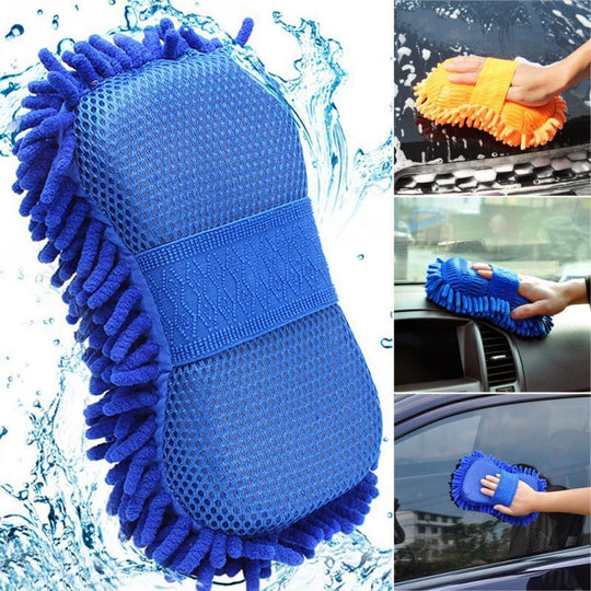 Super Mitt™ Car Wash Cleaning Glove (2 pcs) - Indigo-Temple