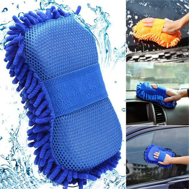 Super Mitt™ Car Wash Cleaning Glove (2 pcs) - Indigo-Temple