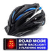Pro Bicycle Helmets With LED Back Light - Indigo-Temple
