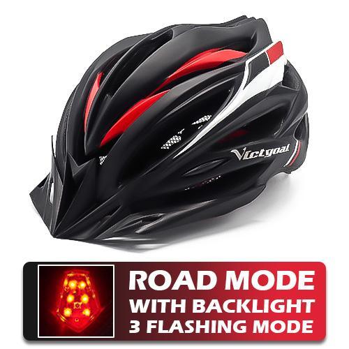 Pro Bicycle Helmets With LED Back Light - Indigo-Temple